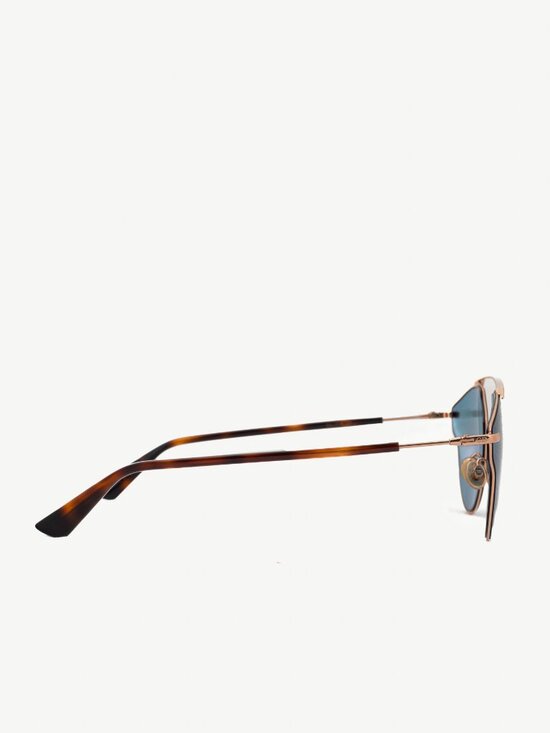 Christian Dior DiorSoRealPop Gold-Copper, Havana, & Blue Sunglasses - Picture 4 of 12